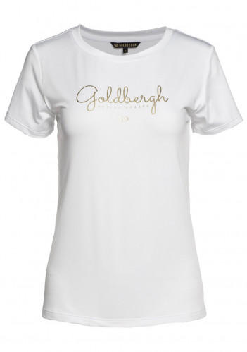 T-shirt damski Goldbergh LUZ top z krótkim rękawem BIAŁY