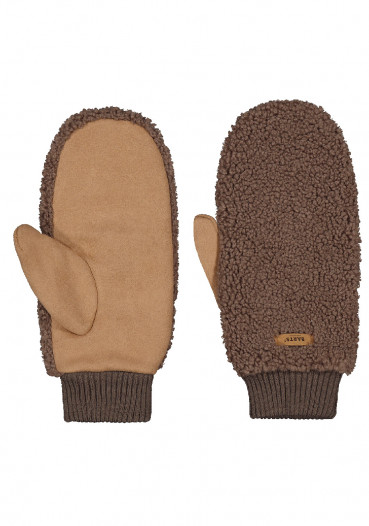 detail Barts Teddy Mitts Brown