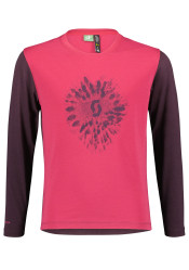 Scott Shirt Jr Trail 20 DRI LS Carmine Pink/Dark Purple