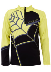 Dziecięcy golf Spyder Boys Web-Zip T-Neck-black yellow