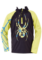 Dziecięcy golf Spyder Boys Bug-Zip T-Neck-black