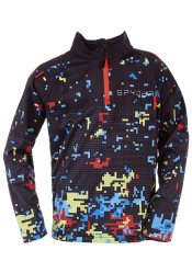 Dziecięcy golf Spyder Boys Digital-Zip T-Neck-digi bug