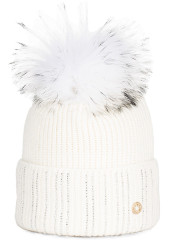 Granadilla Doutey Fur Beanie 005 White