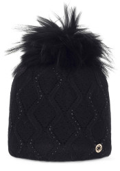 Granadilla Serrault Fur Beanie 001 Black