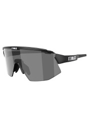 BLIZ - BREEZE Matt Black Polarized Brown w Silver Mirror + Orange Cat.3