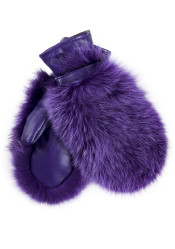 Rękawiczki damskie Gena Massa Bis Fox Violet