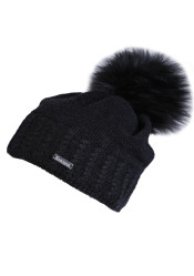 Czapka damska Sherpa GAIA merino mel black