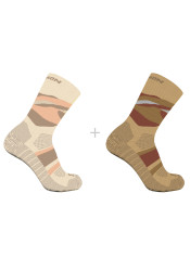 Salomon Ponožky Out Alps Crew 2-Pack Curry/Short
