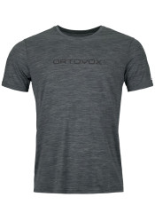 Pánské tričko Ortovox 150 Cool Brand T-shirt M Black Steel Blend