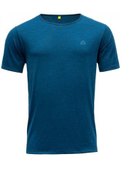 Pánské triko Devold Valldal Merino 130 Tee Man Skydiver Dark