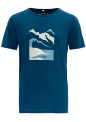 Dětské tričko Devold Molnes Merino Tee Jr Skydiver Dark