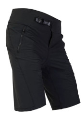 Damskie spodenki rowerowe Fox Flexair Short z wkładką czarne