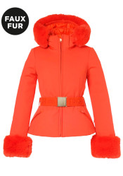 Goldbergh Giselle Faux Border Ski Jacket Orange