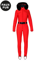 Goldbergh Glisser Faux Border Ski Suit Flame