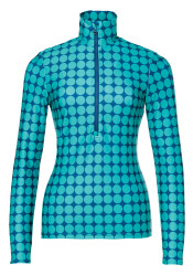 Goldbergh Impress Ski Pully Ice Green Retro Dot