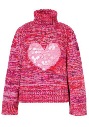 Goldbergh Aimee Long Sleeve Knit Sweater Flame/Pink