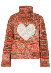 Goldbergh Aimee Long Sleeve Knit Sweater Army/Orange