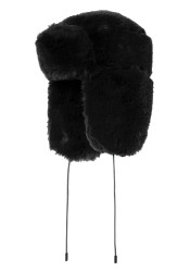 Damska czapka lotnicza Goldbergh Cher Fluffy w kolorze czarnym