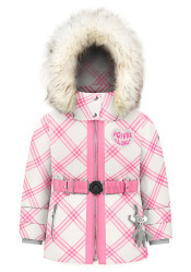 Dětská bunda Poivre Blanc W24-1201-Bbgl Synthetic Down Ski Cross Orchid Pink