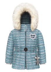 Dětská bunda Poivre Blanc W24-1201-Bbgl Synthetic Down Ski Tweed Gothic Blue