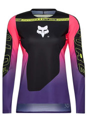 Fox W Flexair Ls Jersey Elevated Black
