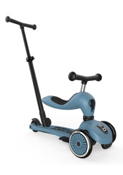 Scootandride Highwaykick 1 Push and Go Ocelová modrá