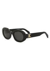 Okulary przeciwsłoneczne Celine Triomphe Oval, czarne CL40194U5203A