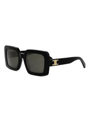 Okulary przeciwsłoneczne Celine Triomphe Square, czarne CL40304U5601A