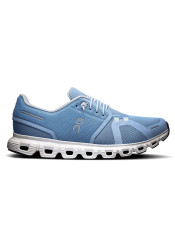 On Running Cloud 6, W Chambray/White