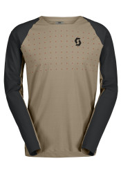 Męska koszulka kolarska Scott Tee M’s Trail Vertic Pro LS – Toastowy Beż/Czarny