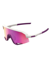 Okulary przeciwsłoneczne 100% Slendale – Matte Chalk / Purple Multilayer Mirror Lens