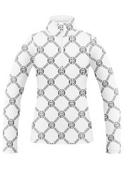 Koszula bazowa Poivre Blanc Mia-Jrgl/M z monogramem w kolorze białym