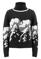 Poivre Blanc Ambre-Jrgl Knit Pullover Black