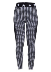 Damskie legginsy Goldbergh Celeste Baselayer Pant Black/White