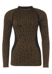 Damska koszulka Goldbergh Feline Baselayer Long Sleeve Jaguar