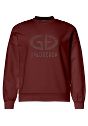 Damska bluza Goldbergh Alessandra Crew Neck Sweater Vino Rosso