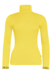 Damski golf Goldbergh Mira Long Sleeve Knit Sweater Limone