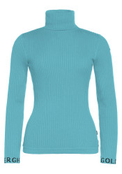 Damski golf Goldbergh Mira Long Sleeve Knit Sweater Turchese