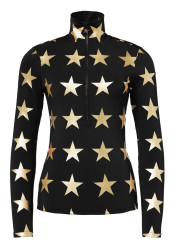 Damska koszulka Goldbergh Lunaria Ski Pully Black/Gold