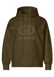 Damska bluza z kapturem Goldbergh Giorgia Hooded Sweater Dark Olive