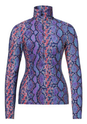 Damska koszulka Goldbergh Fiesta Ski Pully Snake Turchese