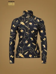 Damska koszulka Goldbergh Farfalle Ski Pully La Pasta Dorata Black