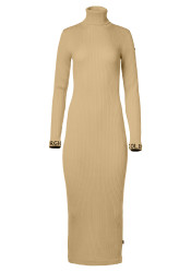 Damska sukienka Goldbergh Mireille Long Sleeve Knit Dress Caramello