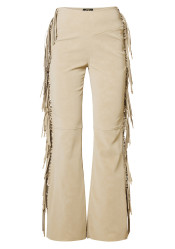 Damskie spodnie slim fit Goldbergh Lina Pants Caramello