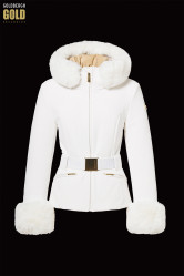 Damska kurtka Goldbergh Prezioso Ski Jacket Faux Borde Cream