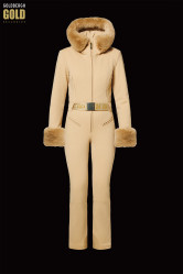 Damski kombinezon Goldbergh Vita Ski Suit Faux Border Caramello