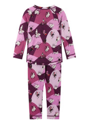 Komplet bielizny funkcjonalnej dla dzieci Reima Moomin Trivsam Rose w kolorze różowym