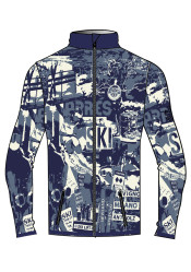 Newland N3 4133/0148 Męski zamek błyskawiczny granatowy/maślany