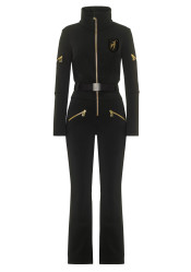Spodnie damskie Toni Sailer Livi Gold Pearl W Jet Overall Black 100