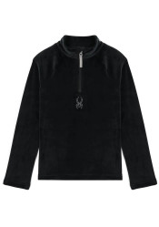 Spyder 38R125306-BLK2 Shimmer Bug Bluza dziecięca z zamkiem błyskawicznym 1/2, czarna